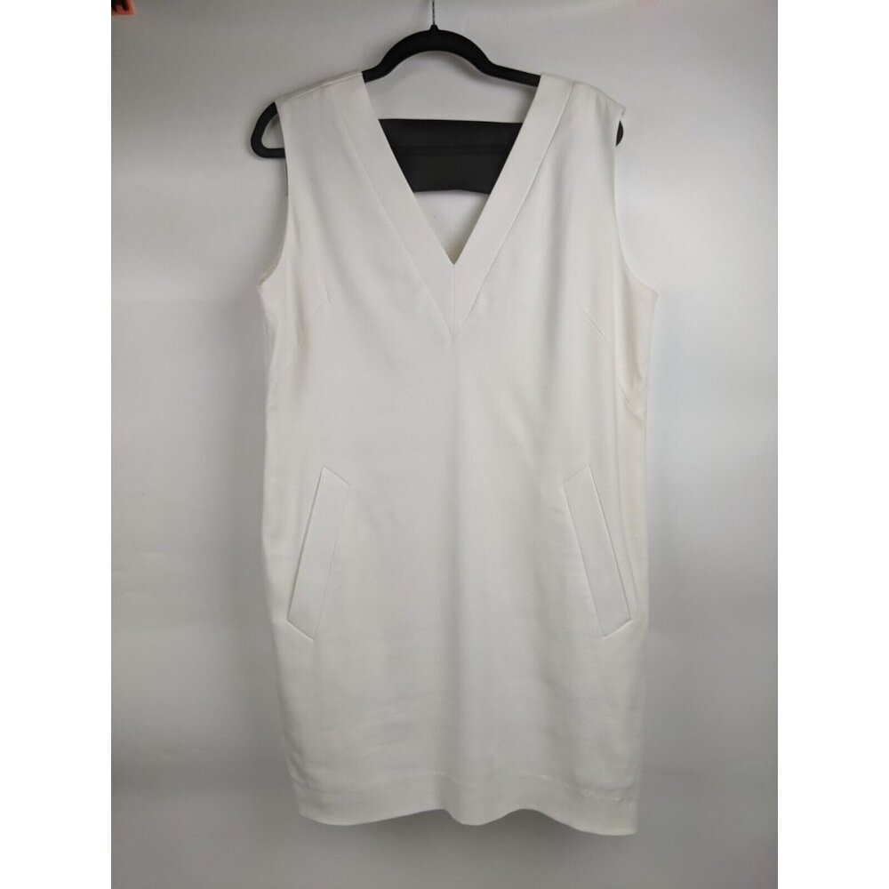 Rag & Bone White V Neck Casual Mini Dress Size 12